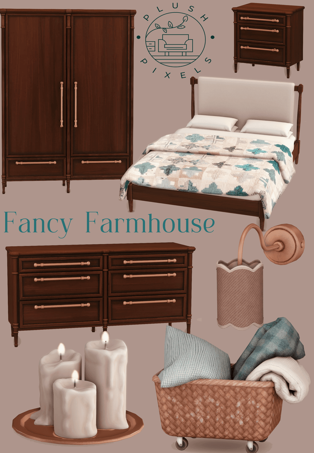 Галерея мода Набор для спальни Fancy Farmhouse #1